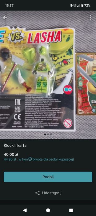 Klocki LEGO ninjago