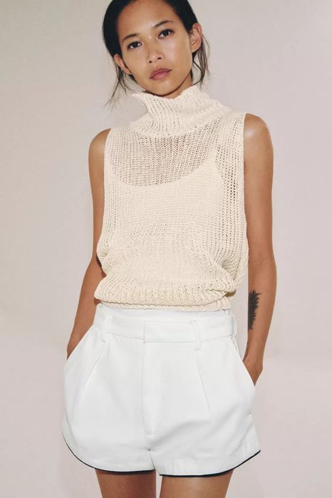 Джинсові шорти білі Zara