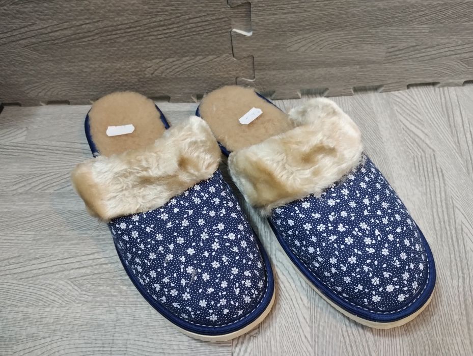 Kapcie damskie pantofle ocieplane z futerkiem 36-41 nowe