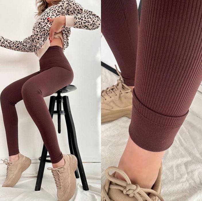 Лосини в рубчик легінси