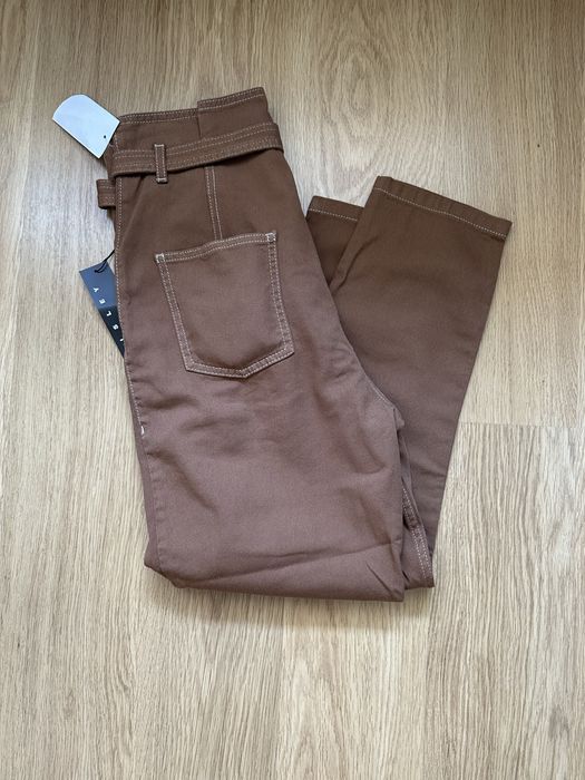 Spodnie sisley 26 brązowe