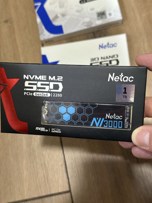 Нові SSD 256, 512 GB 1 TB Netac 2.5" SATA ссд