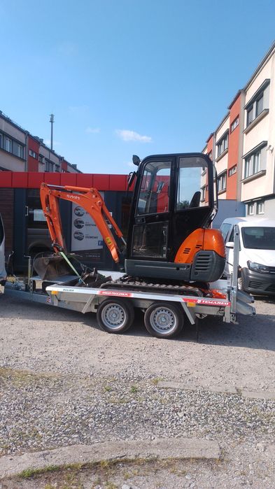 Wynajem  Minikoparki Kubota i Zagęszczarki 120kg. Transport Ubezpieczenie OC