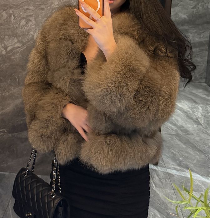 Шуба песець натуральна xs