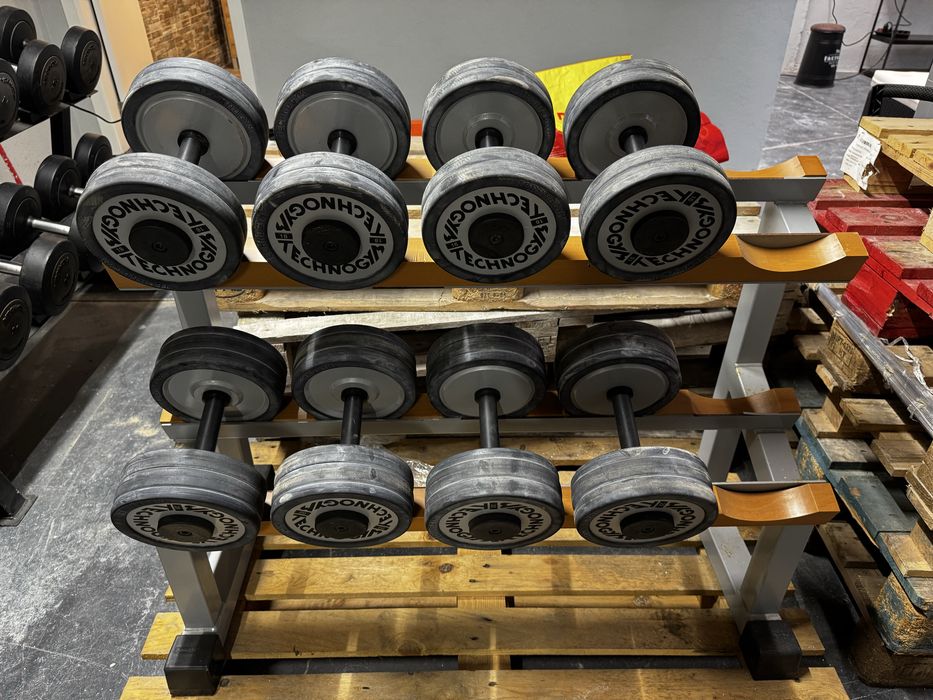 Bancada halteres Technogym profissional