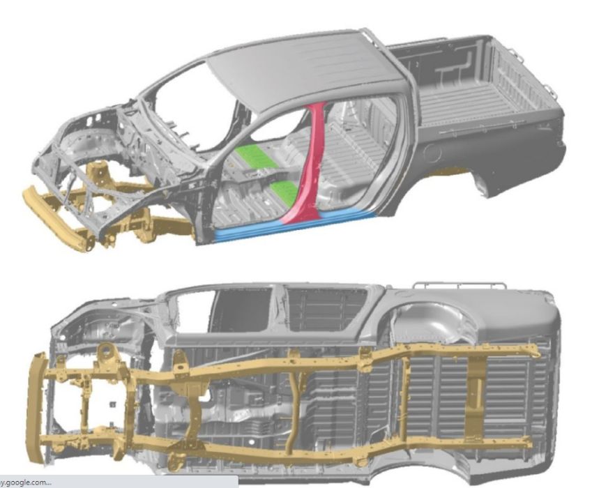 Рама   Mitsubishi L200 2007 - 2015г.в.