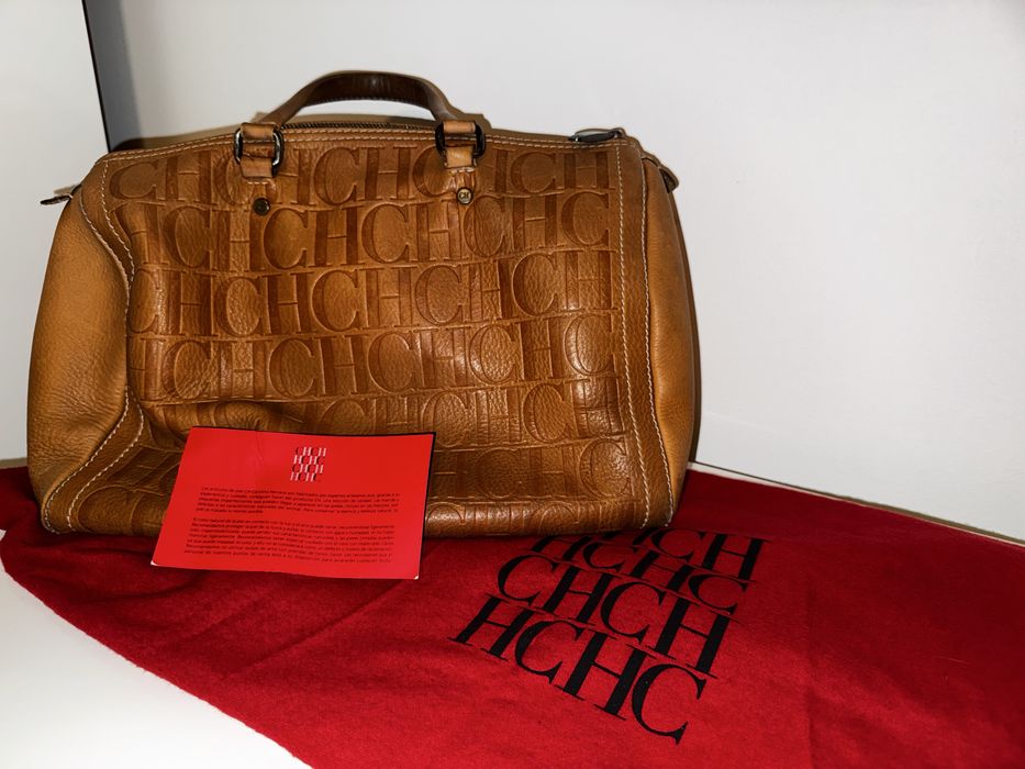 Mala Andy Carolina Herrera (CH) em Pele – Modelo Boston / Speedy