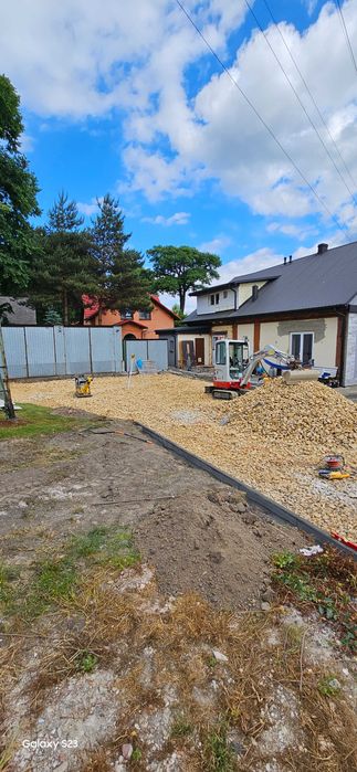 Usługi Minikoparka Roboty ziemne Koparka Wykopy Utwardzanie Równanie