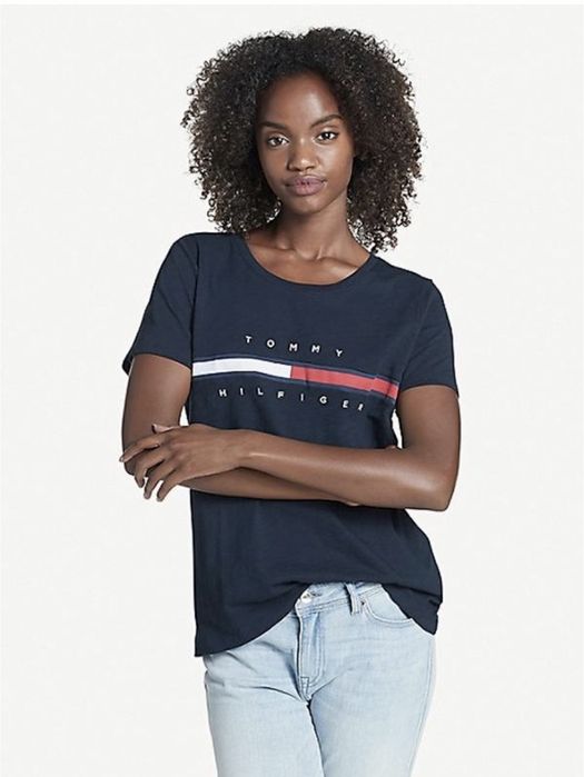 Футболка Tommy Hilfiger оригінал чорна/біла