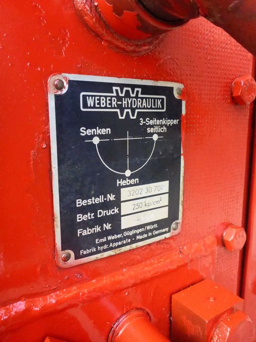 ręczna pompa hydrauliczna do kiprowania WEBER hydraulik
