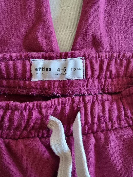 Calças Fato Treino Cardadas Menina Lefties 4anos-5anos