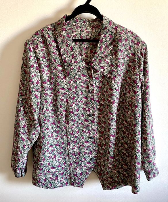 Silk Shirt with Floral Pattern