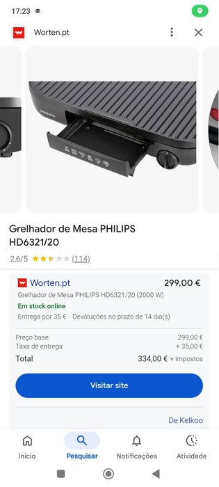 Grelhador de mesa