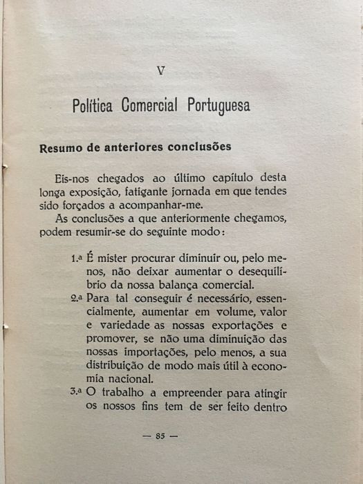 Caciquismo/ Política Comercial/ Evolução Demográfica