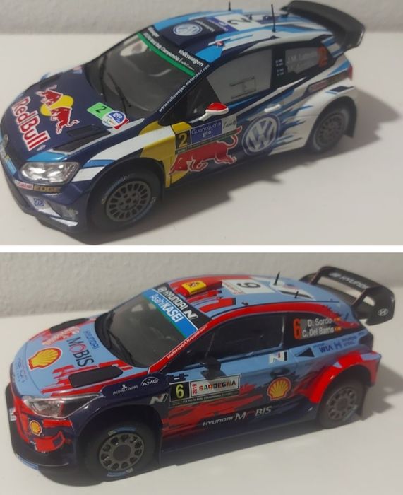 Miniaturas WRC 1/24 - Vw Polo e Hyundai i20