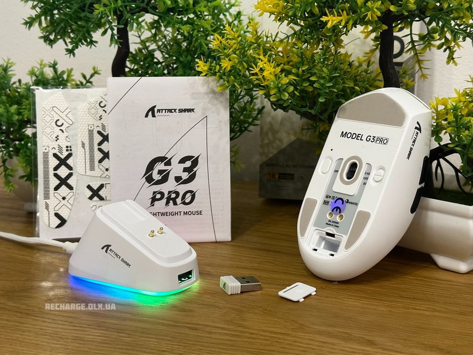 НОВІ Attack Shark G3 PRO 25000 DPI Wireless | ІГРОВА БЕЗДРОТОВА Мишка