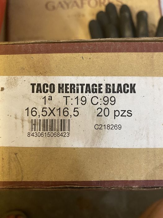 Gayafores taco heritage black kafelki płytki 16,5x16,5; 3,26m2