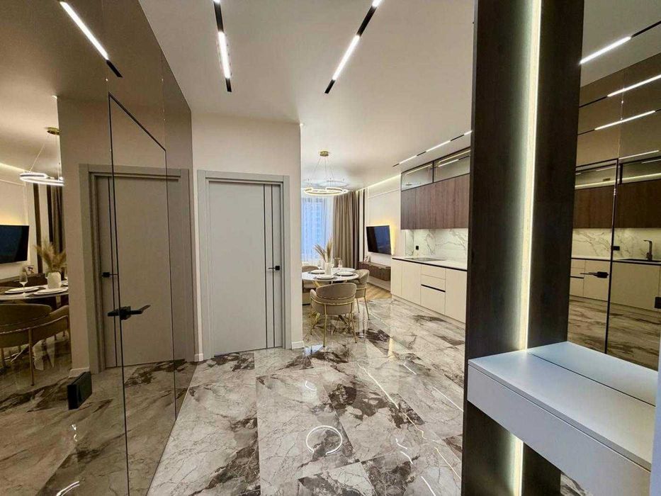 2к ЖК Эллада Аркадия Гефест Торг Дизайнерский ремонт средний этаж