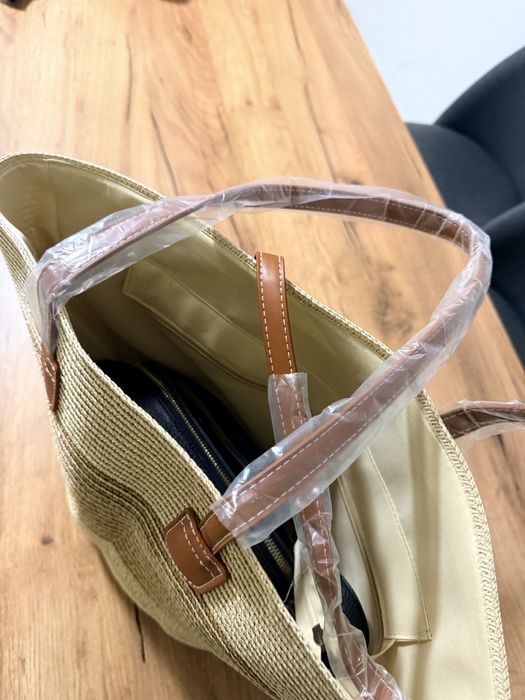 Пляжна сумка беж