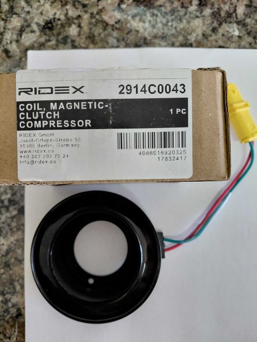 Bobina Magnética Embraiagem Compressor AC Citroen Peugeot PSA