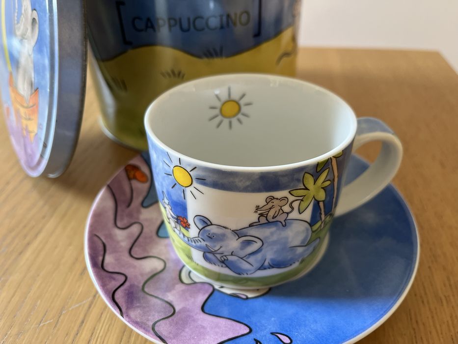 Cappuccino set - 2 chavenas/pratos em lata64740201997443124