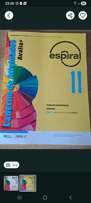 Caderno exercícios 11 ano  Biologia e Matemática