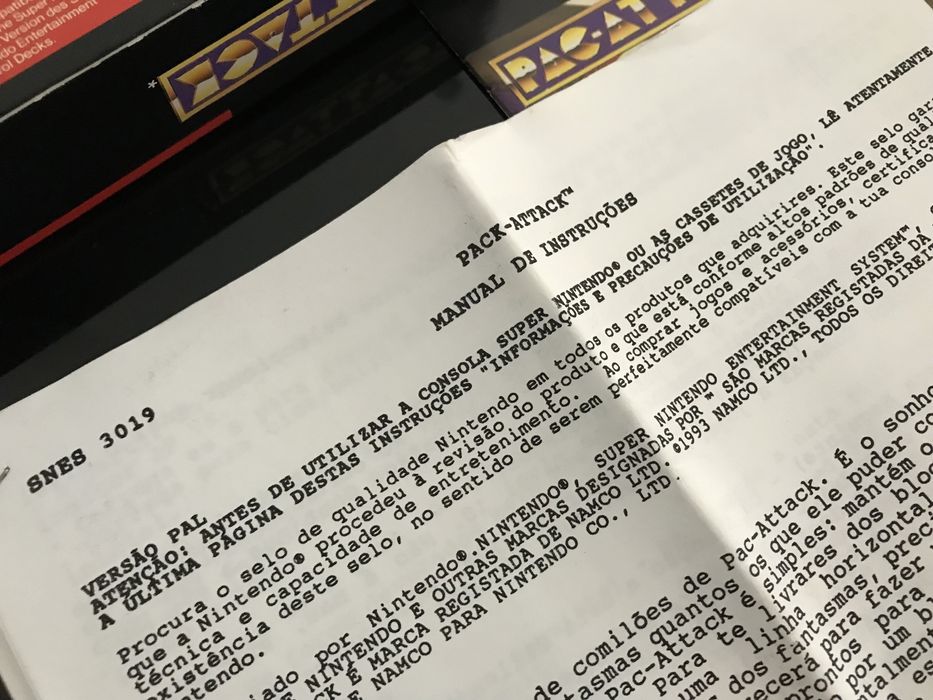 *** Pack Attack edição portuguesa super nintendo snes