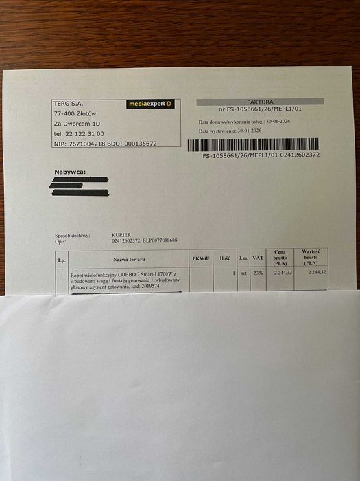 Robot kuchenny COBBO7 Smart - nowy na gwarancji