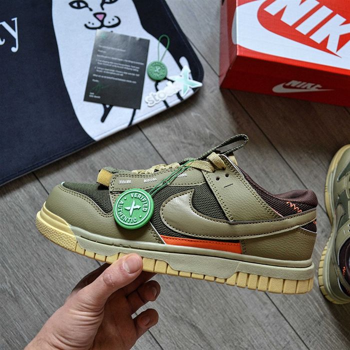 Мужские кроссовки Nike Air Dunk Jumbo 'Medium Olive' Размеры 40-44
