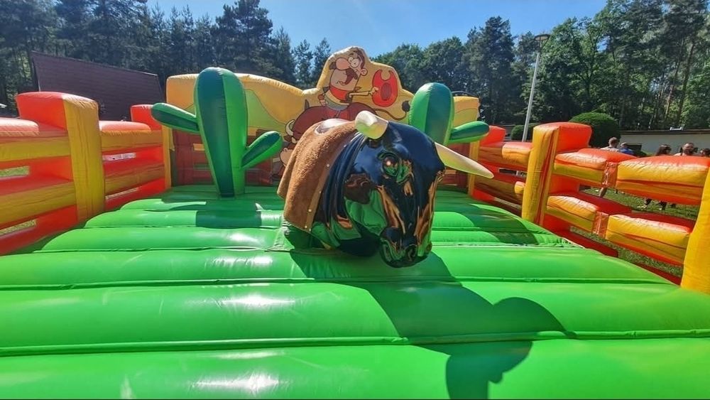Symulator mechaniczny byk rodeo dmuchaniec NOWY