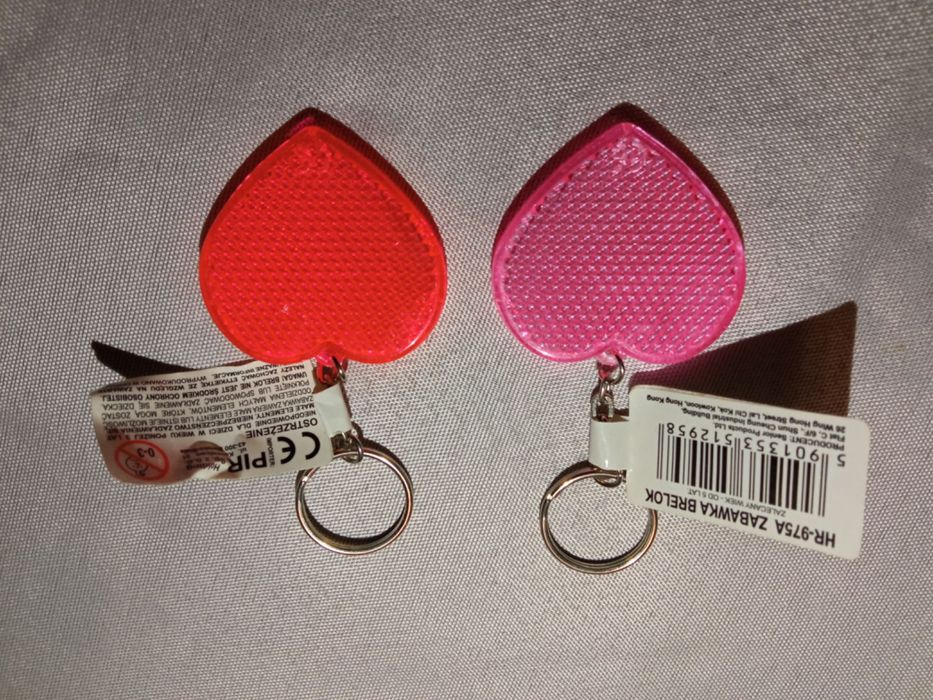 Brelok odblaskowy - serce