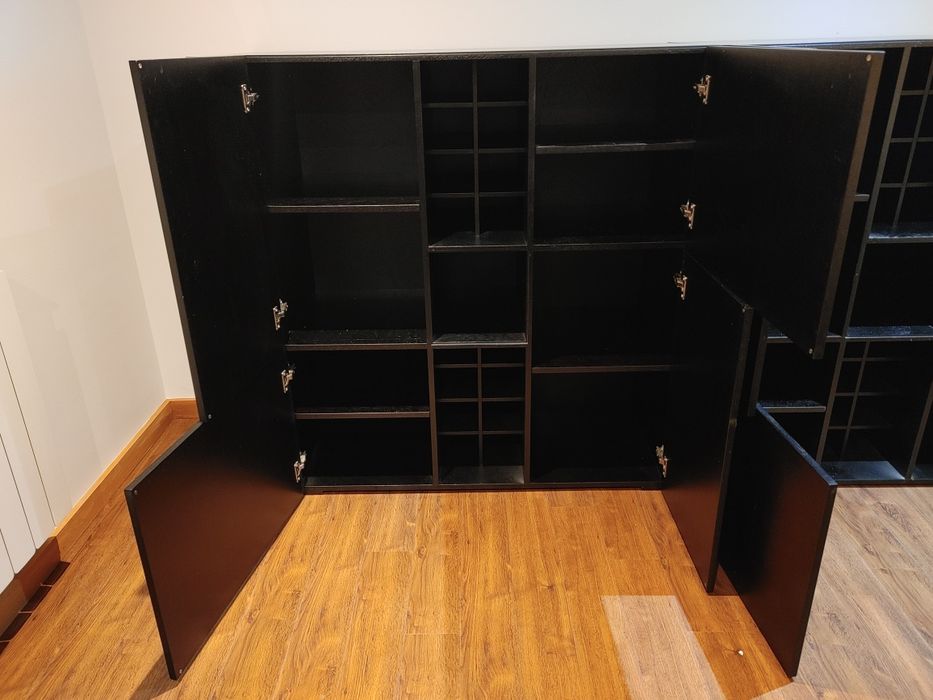 Conjunto de 2 Móveis/Armários 120x50x120cm para Sala de Jantar ou cozi