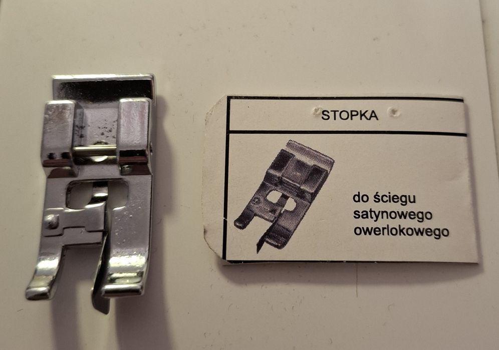 Stopka maszyny do szycia do ściegu satynowego owerlokowego