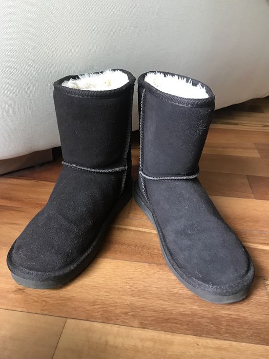 Esprit 37 czekoladowe brązowe zamszowe buty walonki emu śniegowce ugg