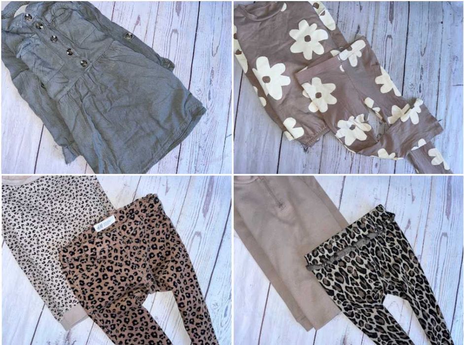 r.104-110 MEGA PAKA 55szt ZESTAW UBRANEK dla córci dziewczynki newbie