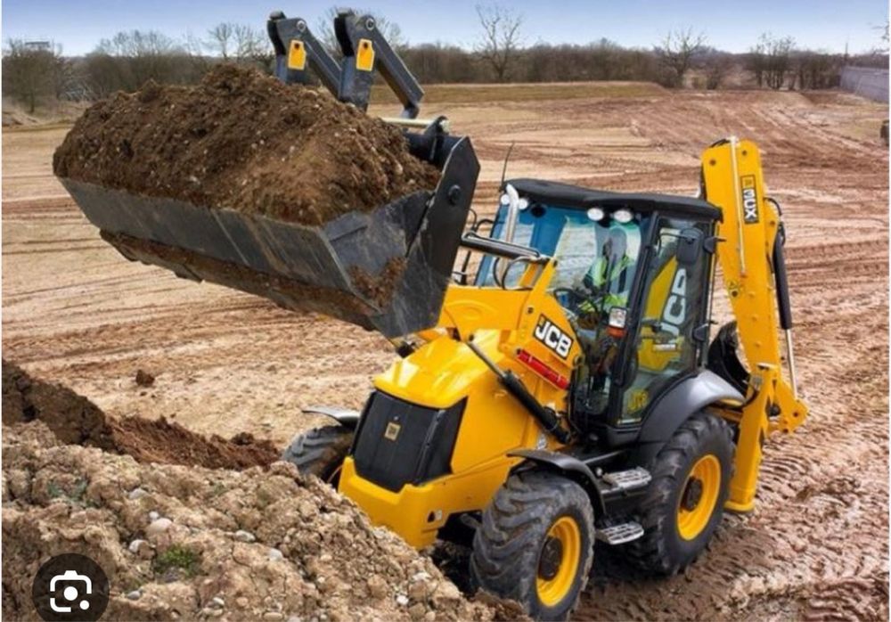 Услуги ексковатора- погрузчика  JCB