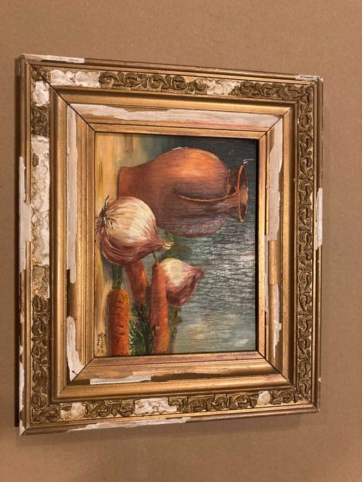 Quadro pintado à mão de "Guerra de Abreu" (1954)