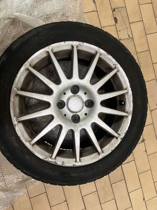 Jantes Alessio 15” 4x100 c/ Pneus 195/50 R15