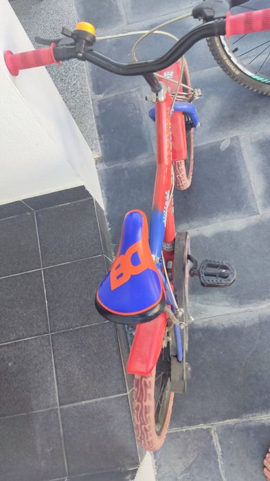 Bicicleta Spiderman criança