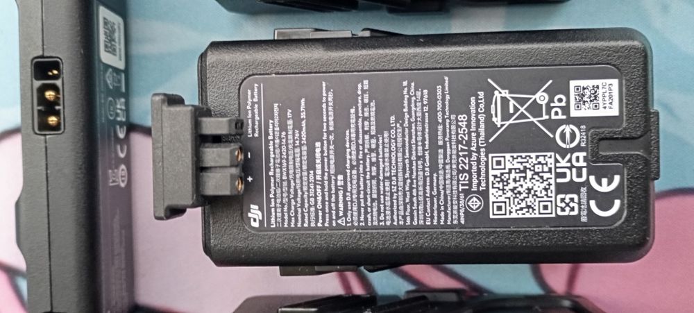 3 Baterias DJI Avata + Hub de Carregamento – Excelente Estado
