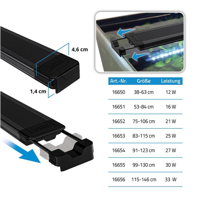 Fluval AquaSky LED 3,0 Oświetlenie do akwarium 33W 115-146,4cm bluetoo