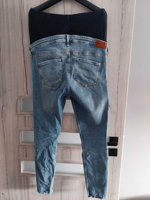 Jeansowe spodnie ciążowe