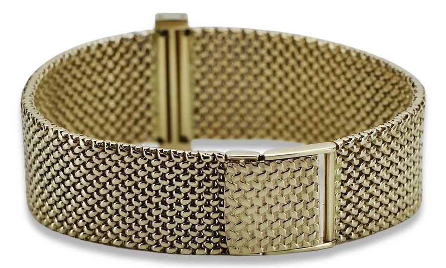 Złota bransoleta męska 14k 585 styl zegarkowy coth002y&mbw014y Gdańsk