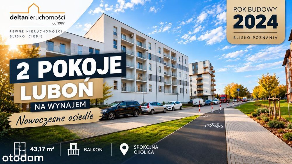 2 pokojowe/balkon/Luboń