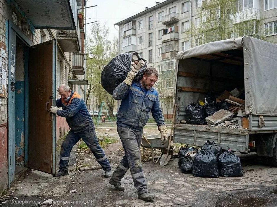 Подача за час.Вывоз старой мебели и хлама из квартиры
