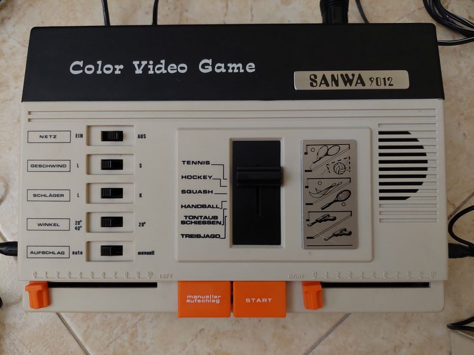 Consola video jogos anos 70 SANWA 9012 com 6 jogos