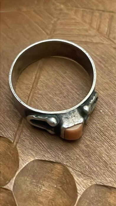 ORNO pierscionek z koralem