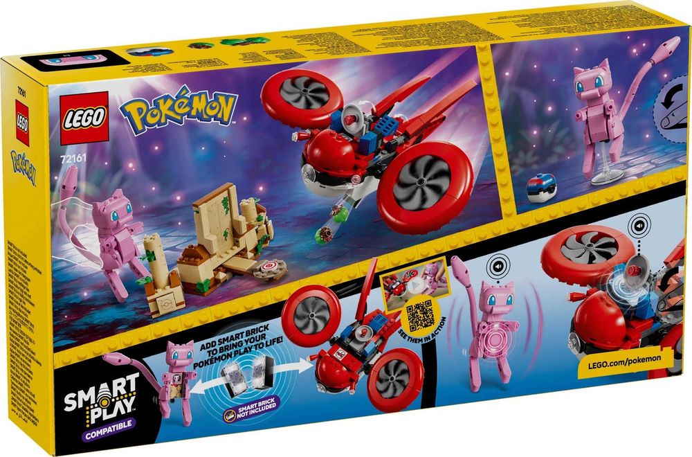 Lego Pokémon 72161/72162/72163/72164 SMART Play™: Drone Search for Mythical Mew Покемон