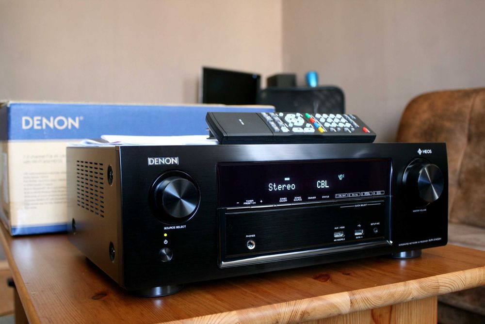 Amplituner Denon AVR X 1300 Bluetooth WiFi ATMOS HDMI 2.2 wzmacniacz