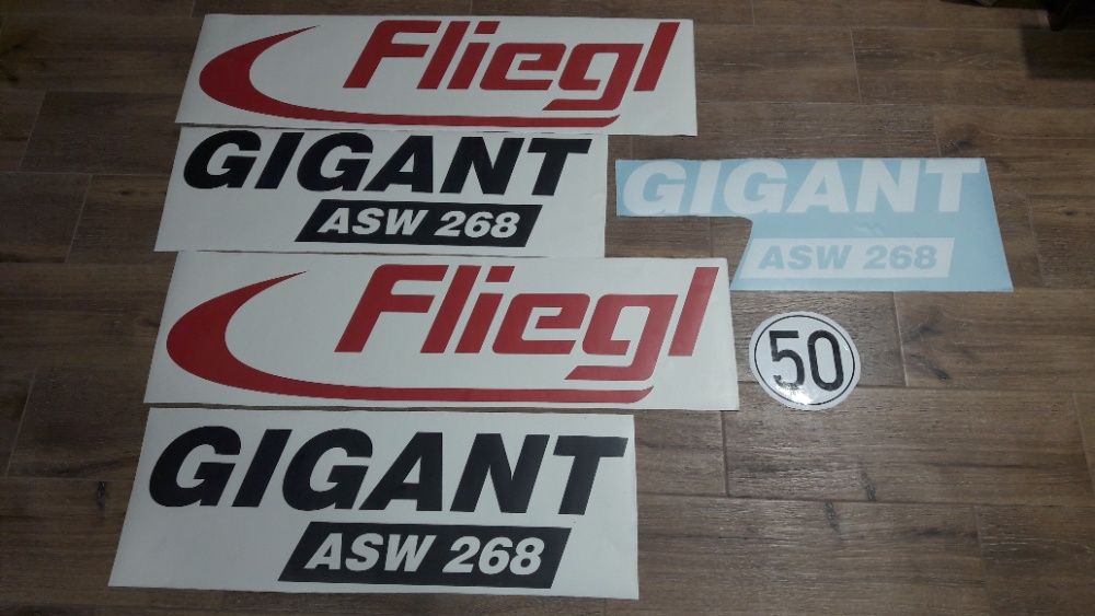 Naklejki Fliegl Gigant asw 268 inne modele